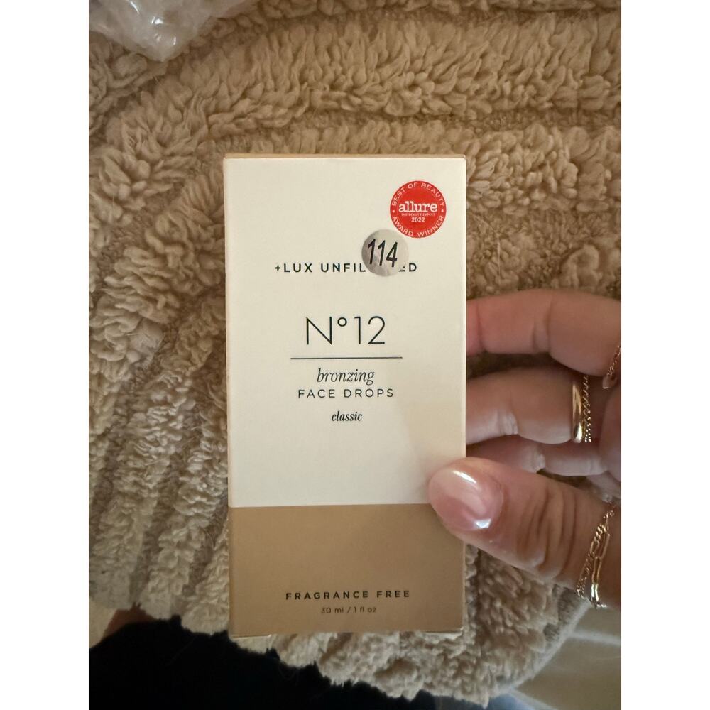 $42 Sephora brand new in box Lux Unfiltered N°12 Bronzing Face Drops - Picture 3 of 4